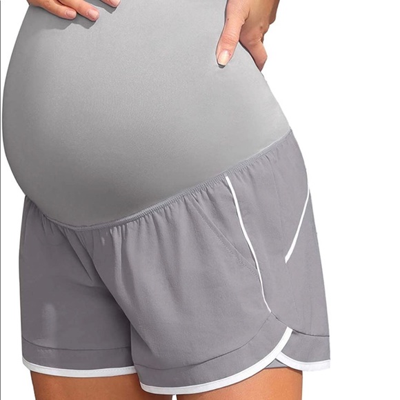 Plus Size Maternity Active Shorts